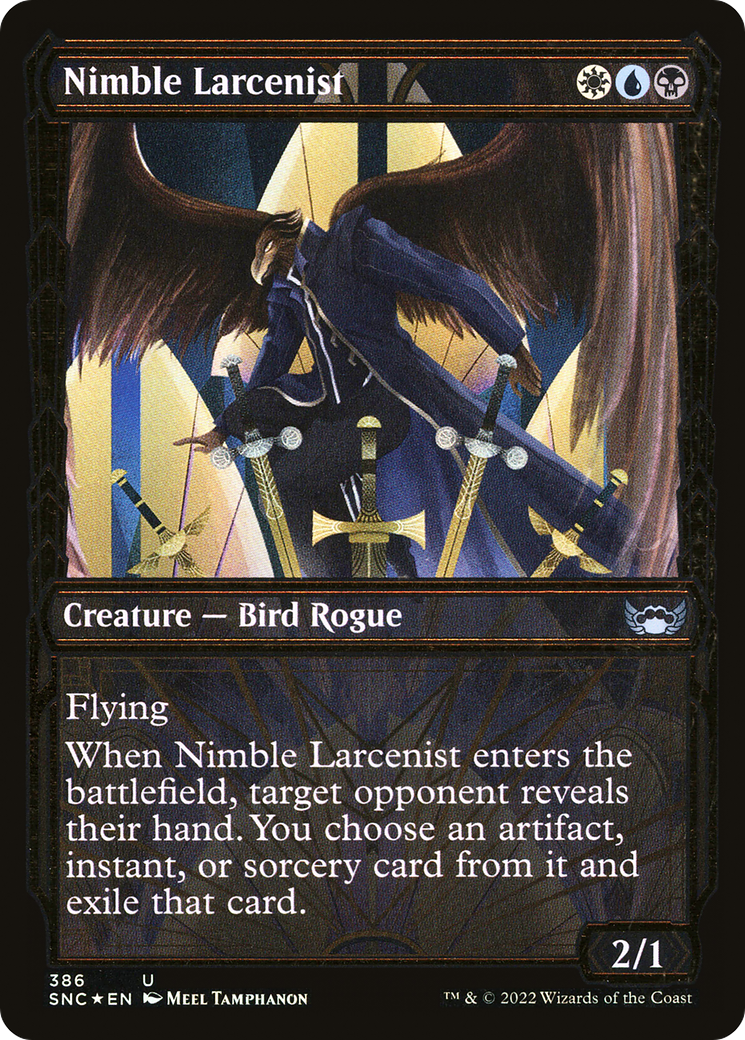 Nimble Larcenist (Gilded Foil) (SNC-386) (Showcase) [Streets of New Capenna] Foil