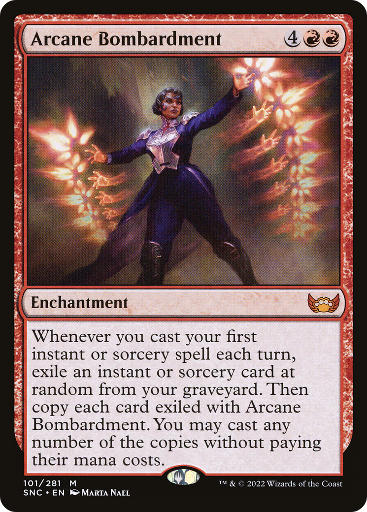 Arcane Bombardment (SNC-101) [Streets of New Capenna] Foil