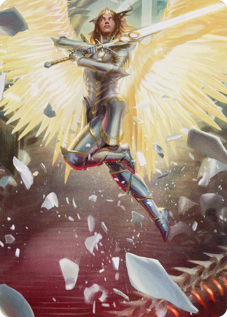Archangel Elspeth // Archangel Elspeth (AMOM-001) (Borderless) [March of the Machine Art Series]