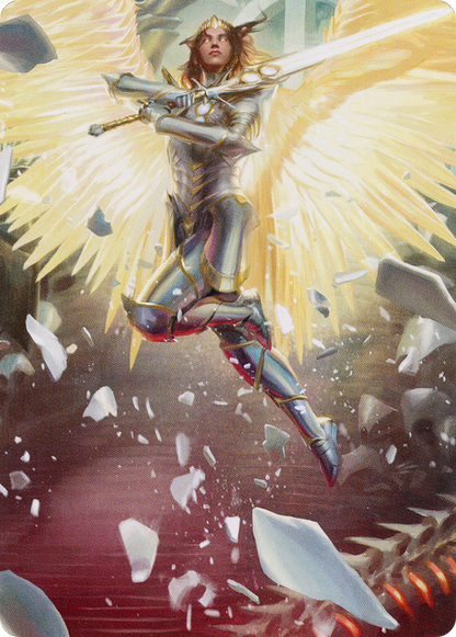 Archangel Elspeth // Archangel Elspeth (AMOM-001) (Borderless) [March of the Machine Art Series]