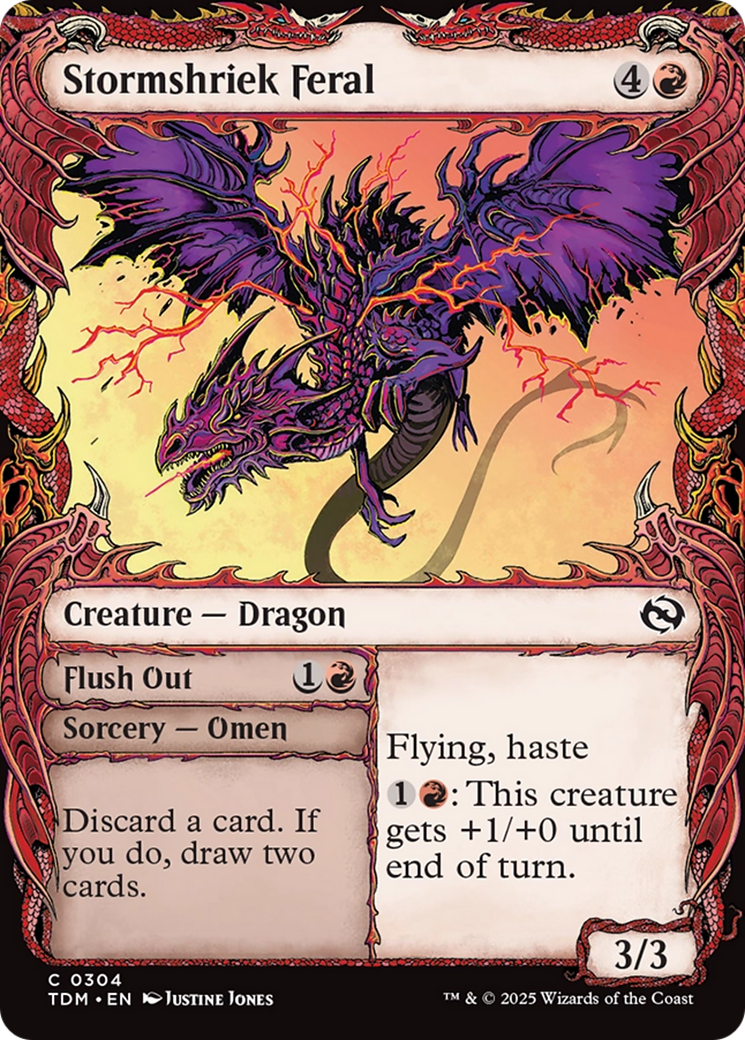 Stormshriek Feral (Showcase) (TDM-304) [Tarkir: Dragonstorm]