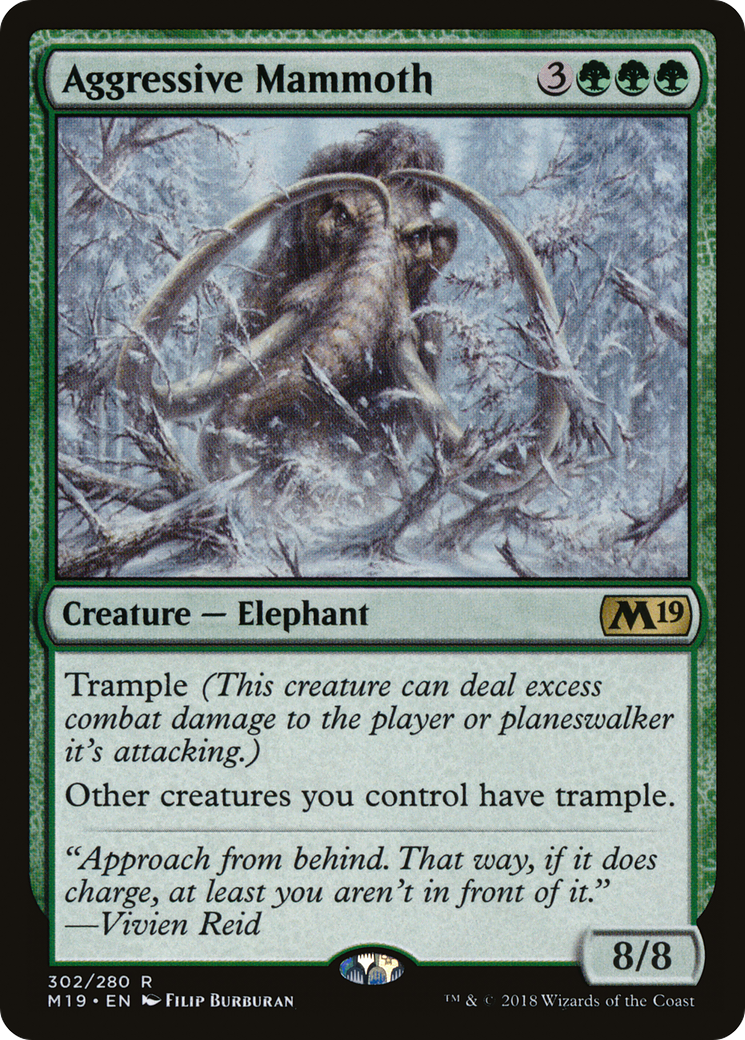 Aggressive Mammoth (M19-302) [Core Set 2019]
