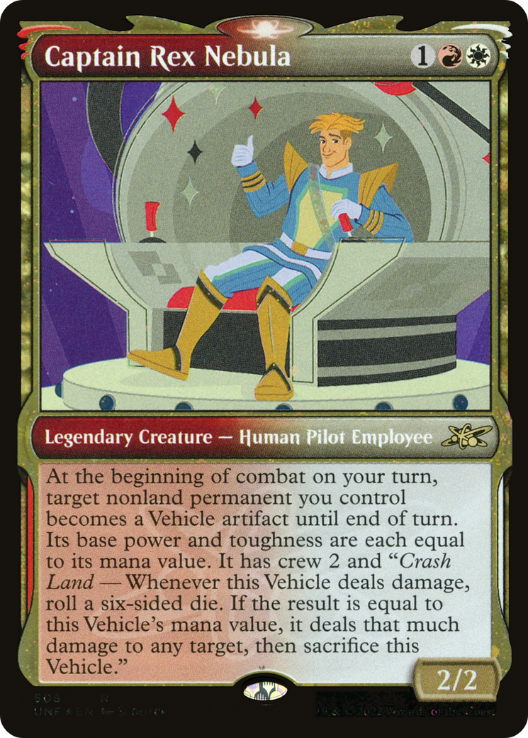 Captain Rex Nebula (Showcase) (Galaxy Foil) (UNF-508) [Unfinity] Foil