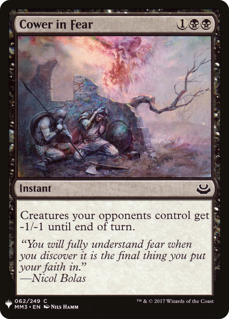 Cower in Fear (LIST-MM3-62) [The List]