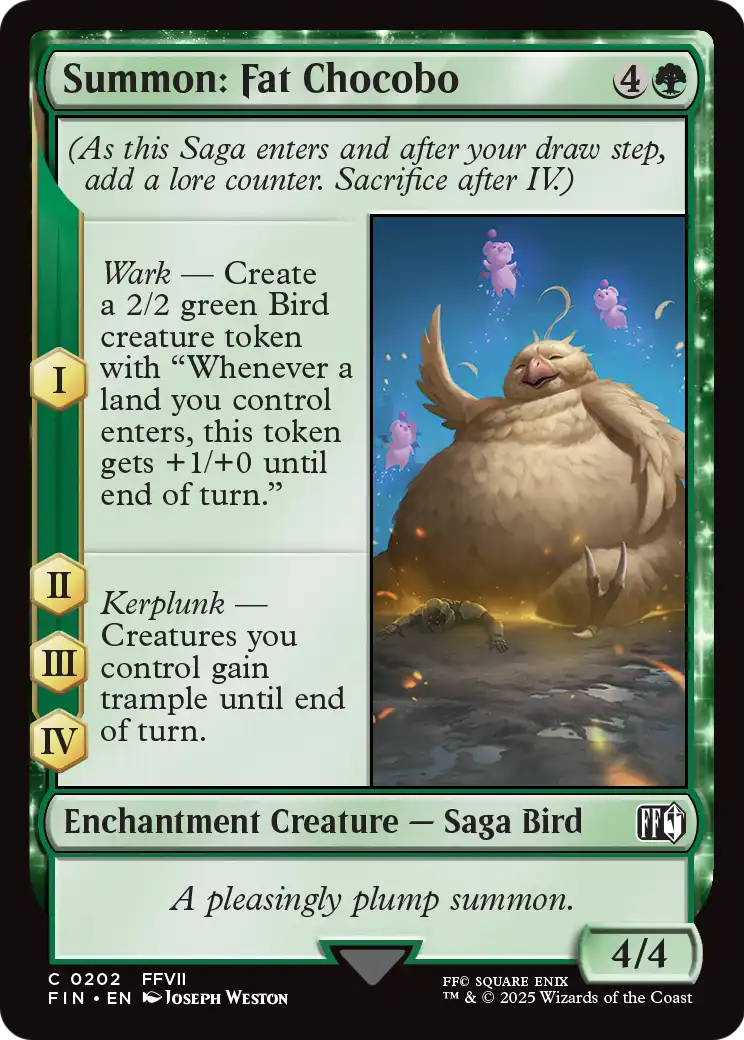 Summon: Fat Chocobo (FIN-202) [FINAL FANTASY]