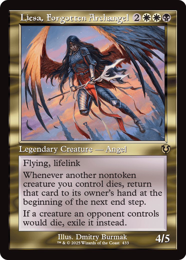 Liesa, Forgotten Archangel (Retro Frame) (INR-433) [Innistrad Remastered] Foil