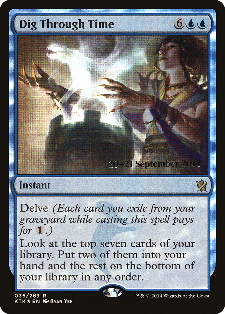 Dig Through Time (PRE-36S) [Khans of Tarkir Promos] Foil