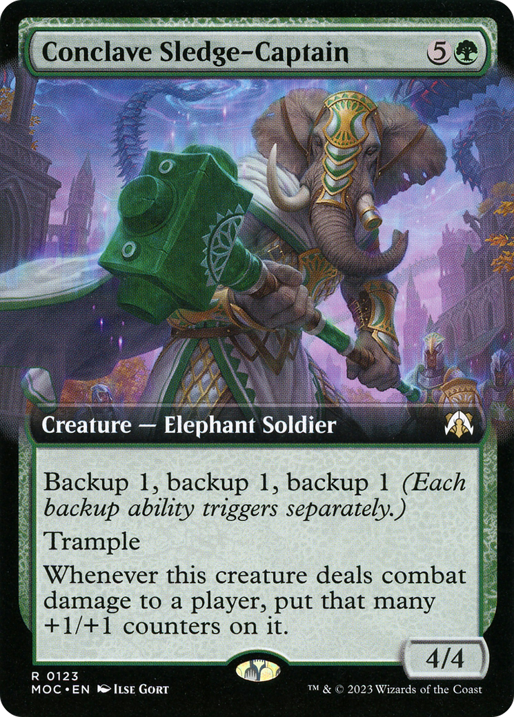 Conclave Sledge-Captain (Extended Art) (MOC-123) [March of the Machine Commander]