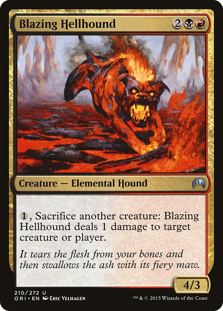 Blazing Hellhound (ORI-210) [Magic Origins]