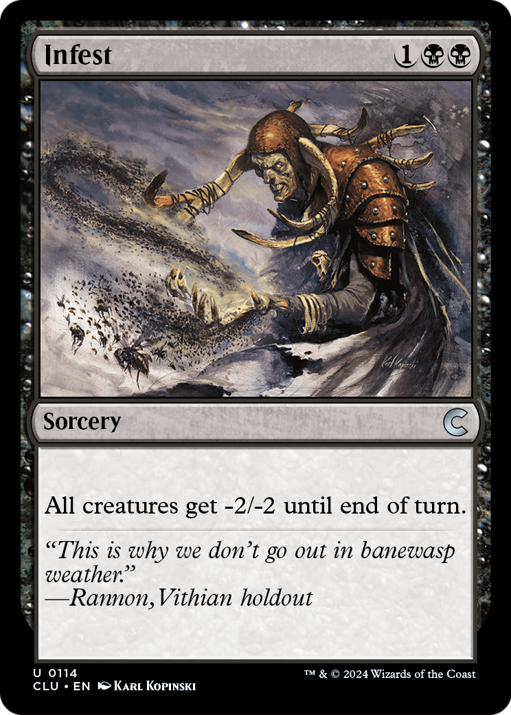 Infest (CLU-114) [Ravnica: Clue Edition]