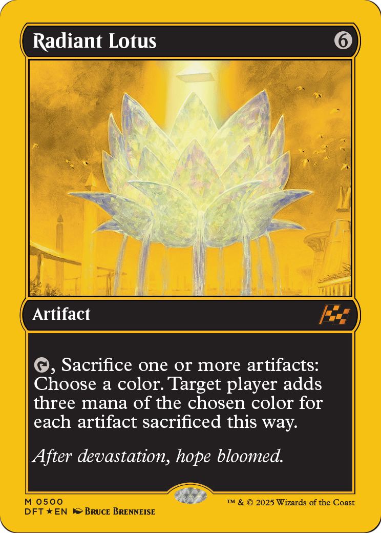 Radiant Lotus (First-Place Foil) (DFT-500) [Aetherdrift] Foil
