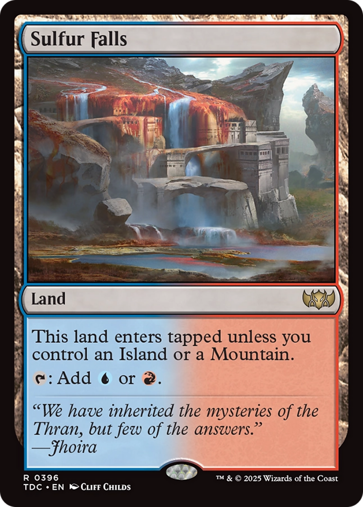 Sulfur Falls (TDC-396) [Commander: Tarkir: Dragonstorm]