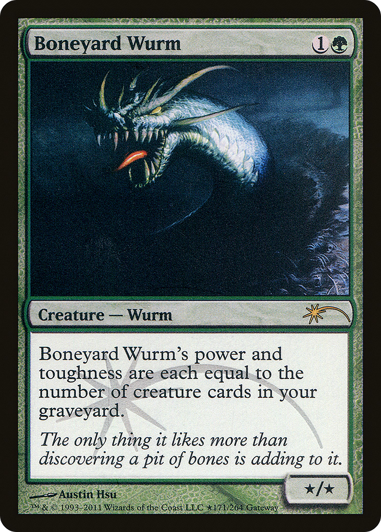 Boneyard Wurm (WPN-084) [Wizards Play Network 2011] Foil