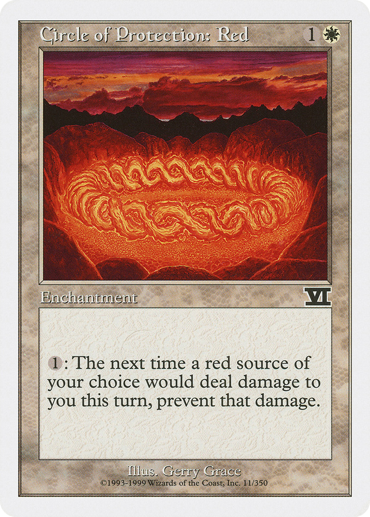 Circle of Protection: Red (6ED-011) [Classic Sixth Edition]