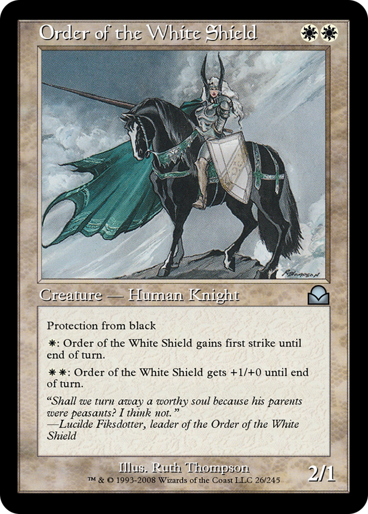 Order of the White Shield (ME2-026) [Masters Edition II]