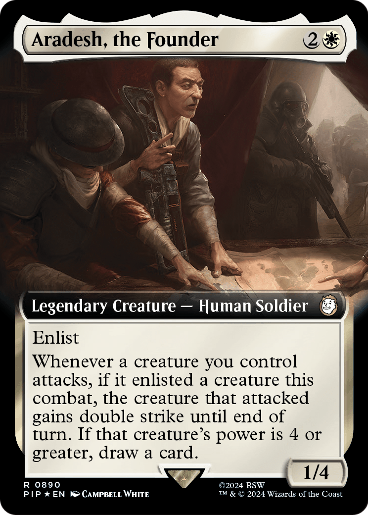Aradesh, the Founder (Extended Art) (Surge Foil) (PIP-890) [Fallout] Foil