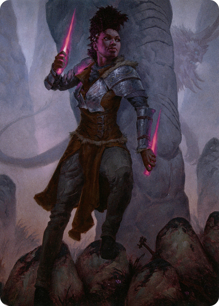 Kaya the Inexorable // Kaya the Inexorable (ASKHM-058) (Borderless) [Art Series: Kaldheim] Foil