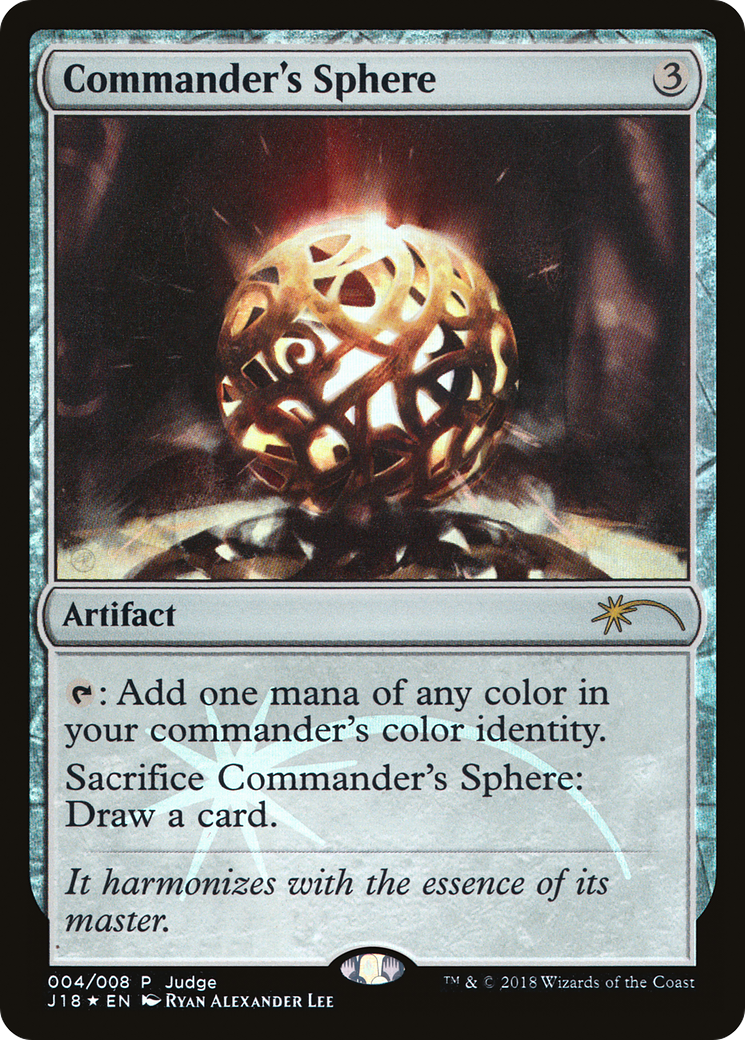 Commander's Sphere (JDG-004) [Judge Gift Cards 2018] Foil