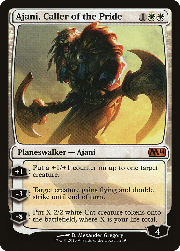 Ajani, Caller of the Pride (M14-001) [Magic 2014] Foil