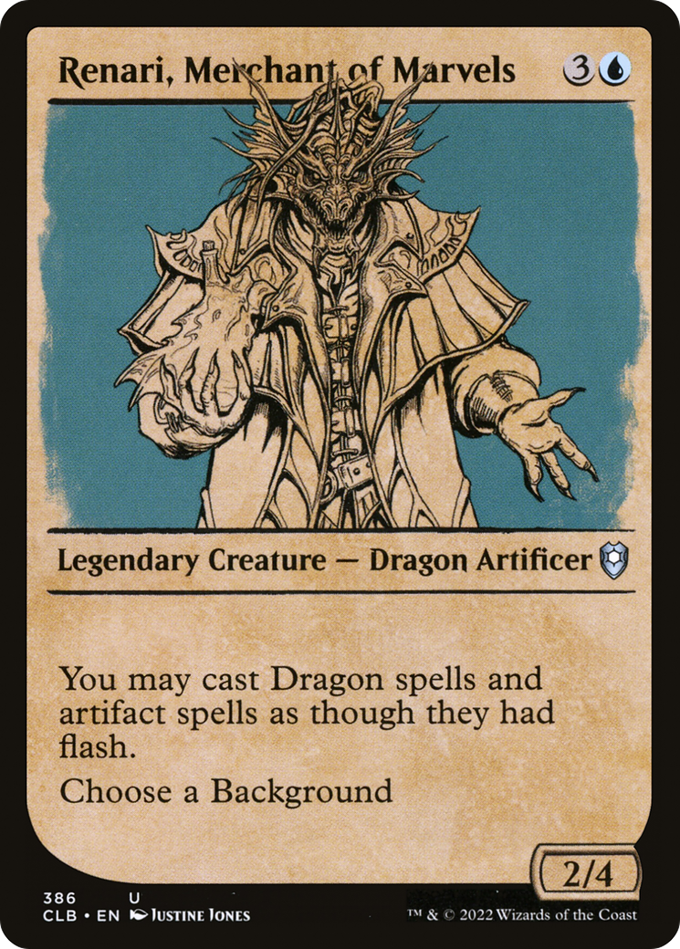 Renari, Merchant of Marvels (Showcase) (CLB-386) [Commander Legends: Battle for Baldur's Gate] Foil
