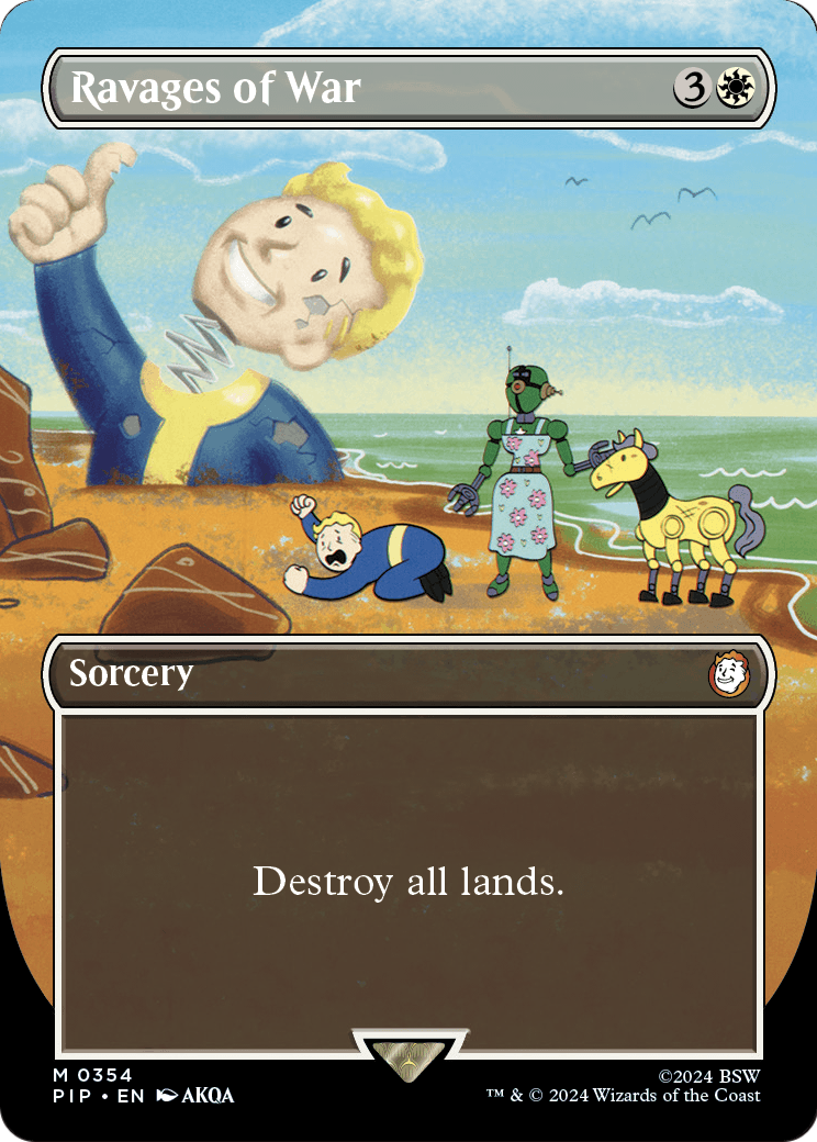 Ravages of War (Borderless) (PIP-354) [Fallout] Foil