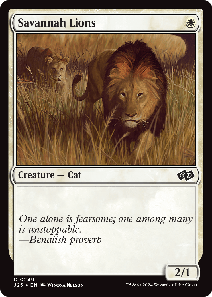 Savannah Lions (J25-249) [Foundations Jumpstart]
