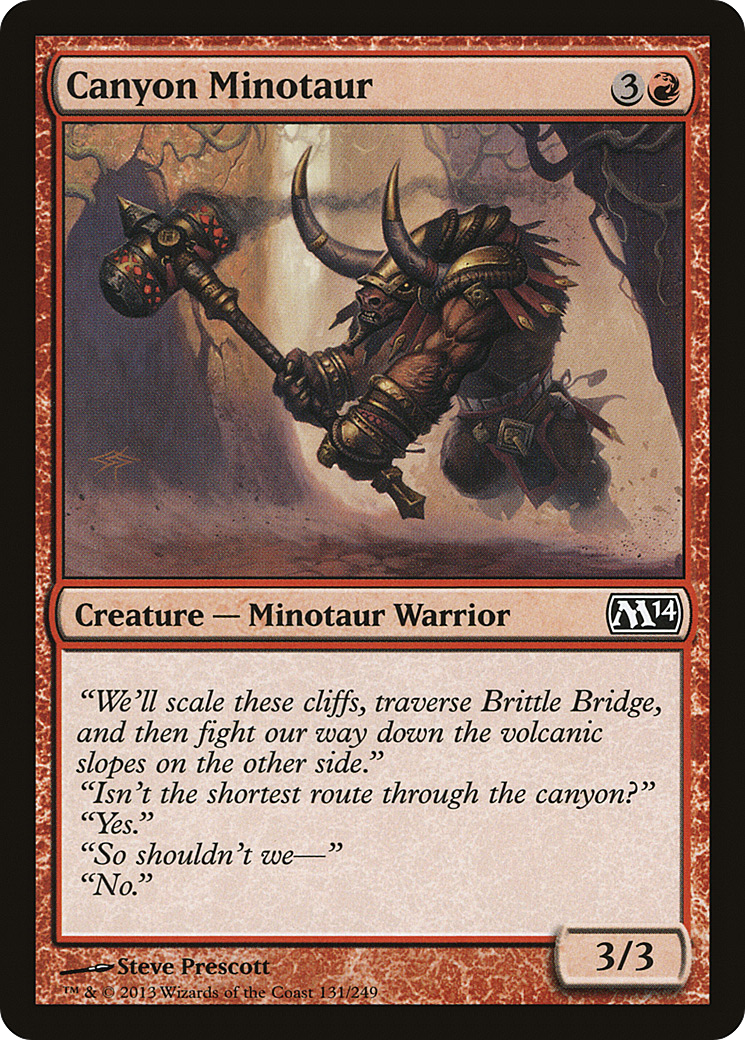 Canyon Minotaur (M14-131) [Magic 2014] Foil