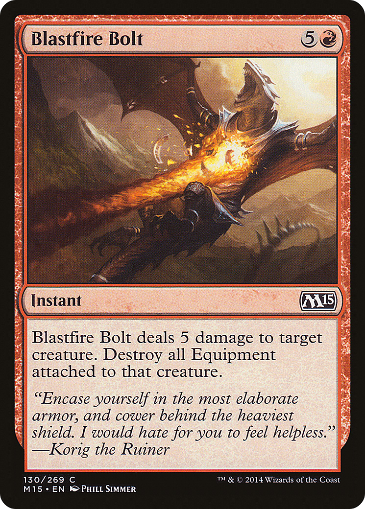 Blastfire Bolt (M15-130) [Magic 2015] Foil