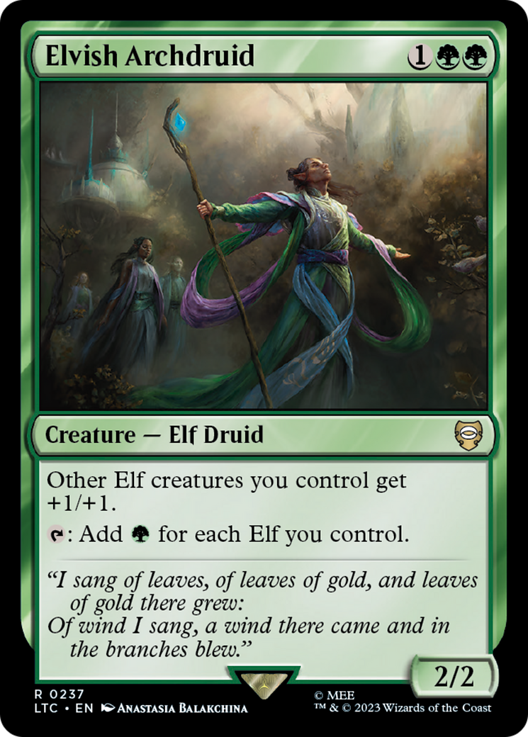 Elvish Archdruid (LTC-237) [Tales of Middle-earth Commander]