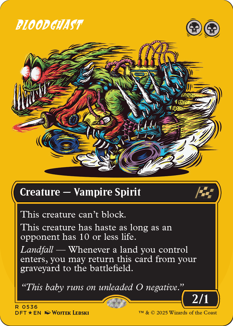 Bloodghast (Borderless) (First-Place Foil) (DFT-536) [Aetherdrift] Foil