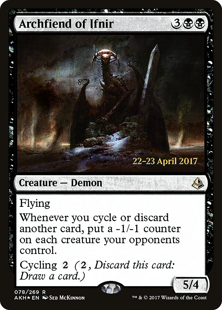 Archfiend of Ifnir (PRE-78S) [Amonkhet Promos] Foil