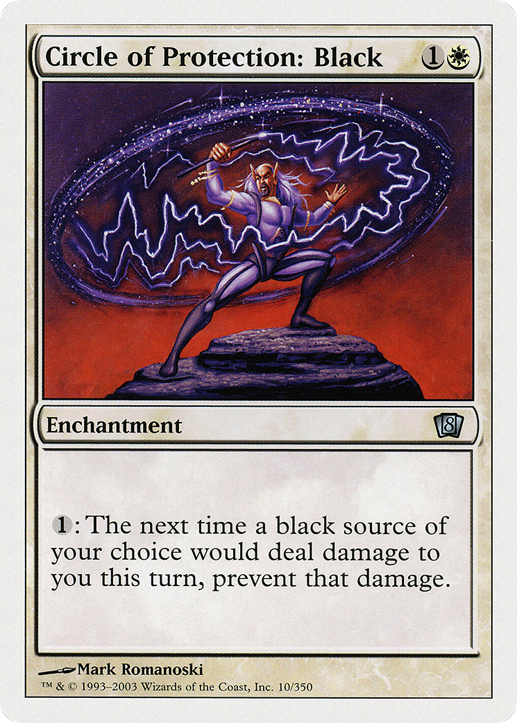 Circle of Protection: Black (8ED-010) [8th Edition]