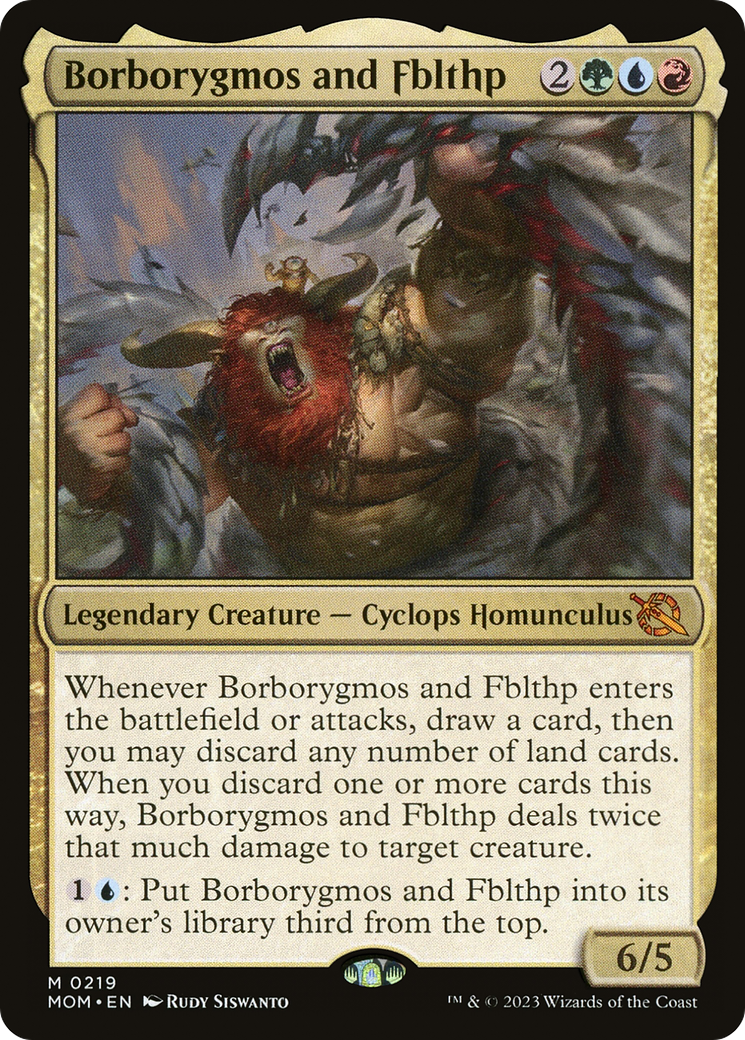 Borborygmos and Fblthp (MOM-219) [March of the Machine] Foil