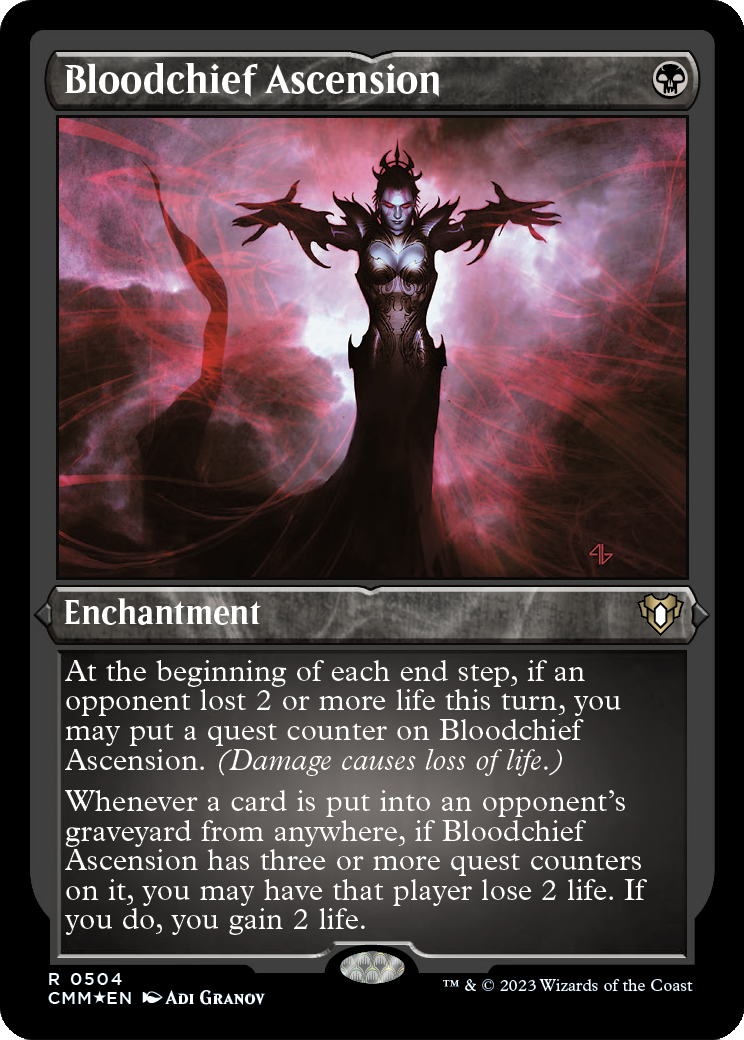 Bloodchief Ascension (Foil Etched) (CMM-504) [Commander Masters] Foil