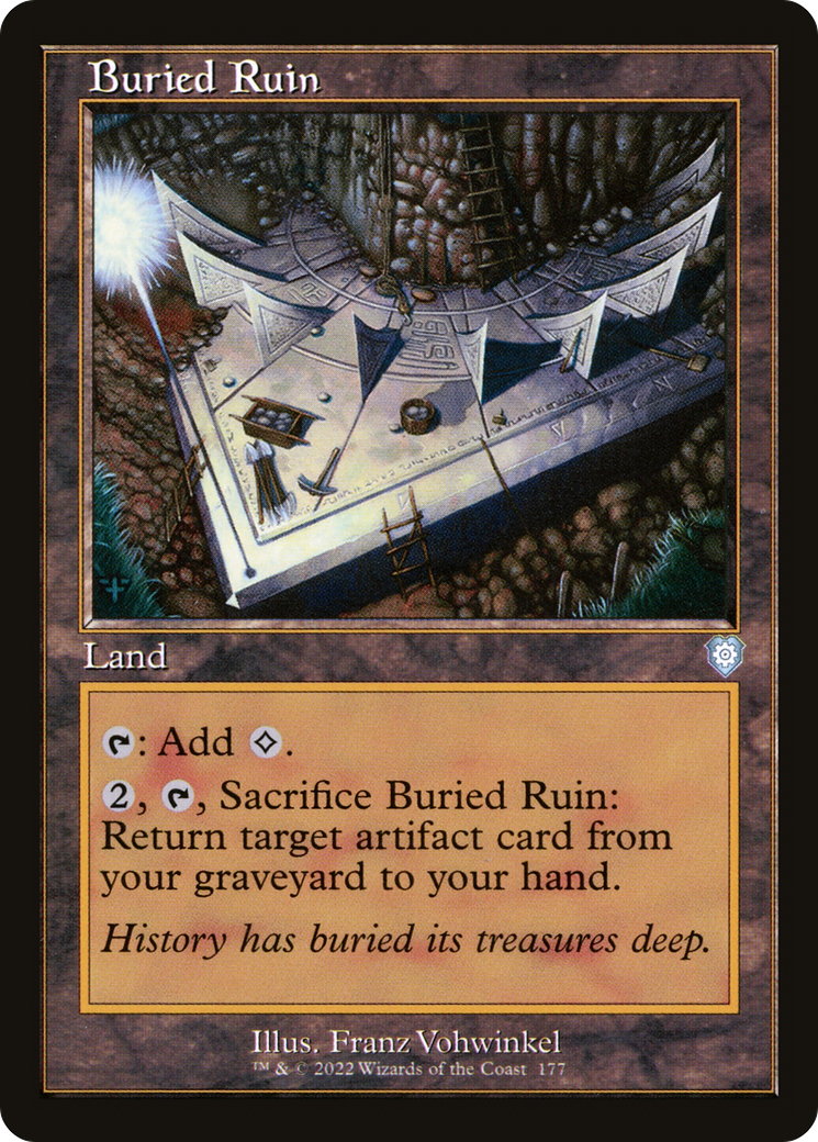 Buried Ruin (Retro Frame) (BRC-177) [The Brothers' War Commander]