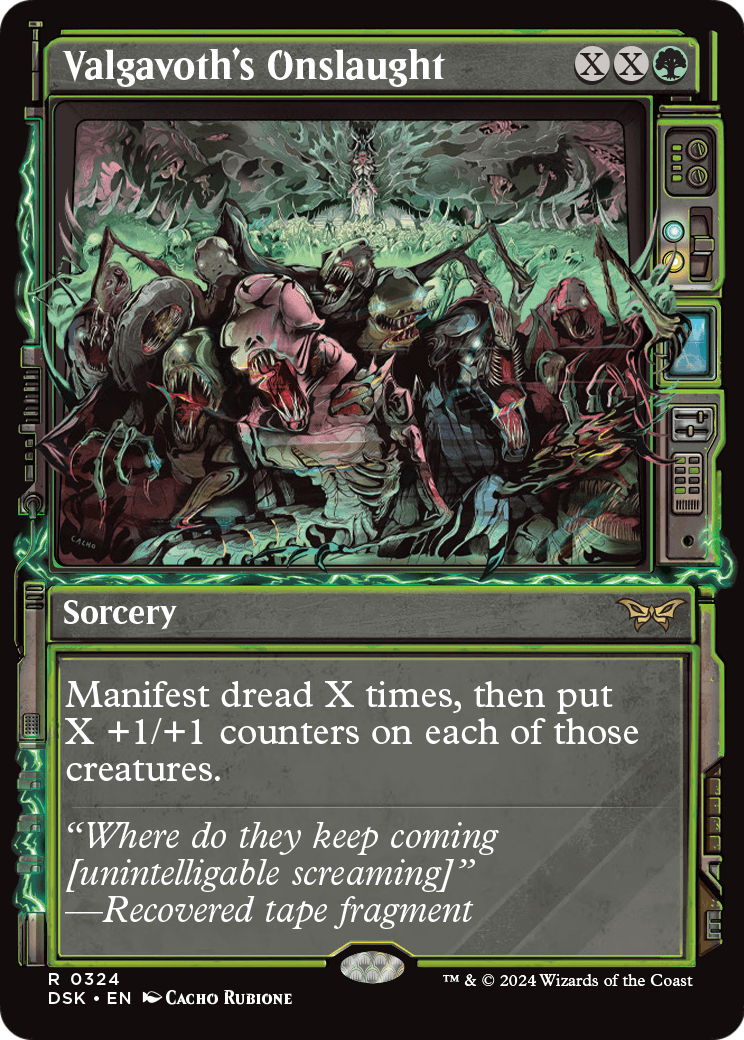 Valgavoth's Onslaught (Showcase) (DSK-324) [Duskmourn: House of Horror] Foil