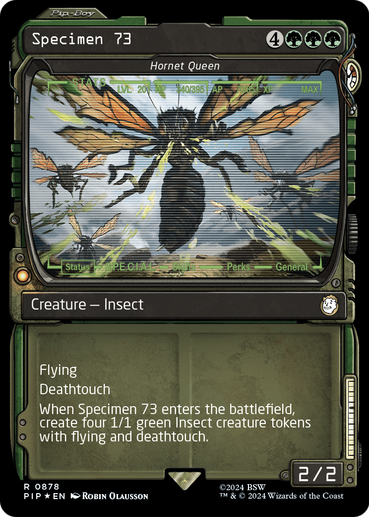Specimen 73 - Hornet Queen (Showcase) (Surge Foil) (PIP-878) [Fallout] Foil