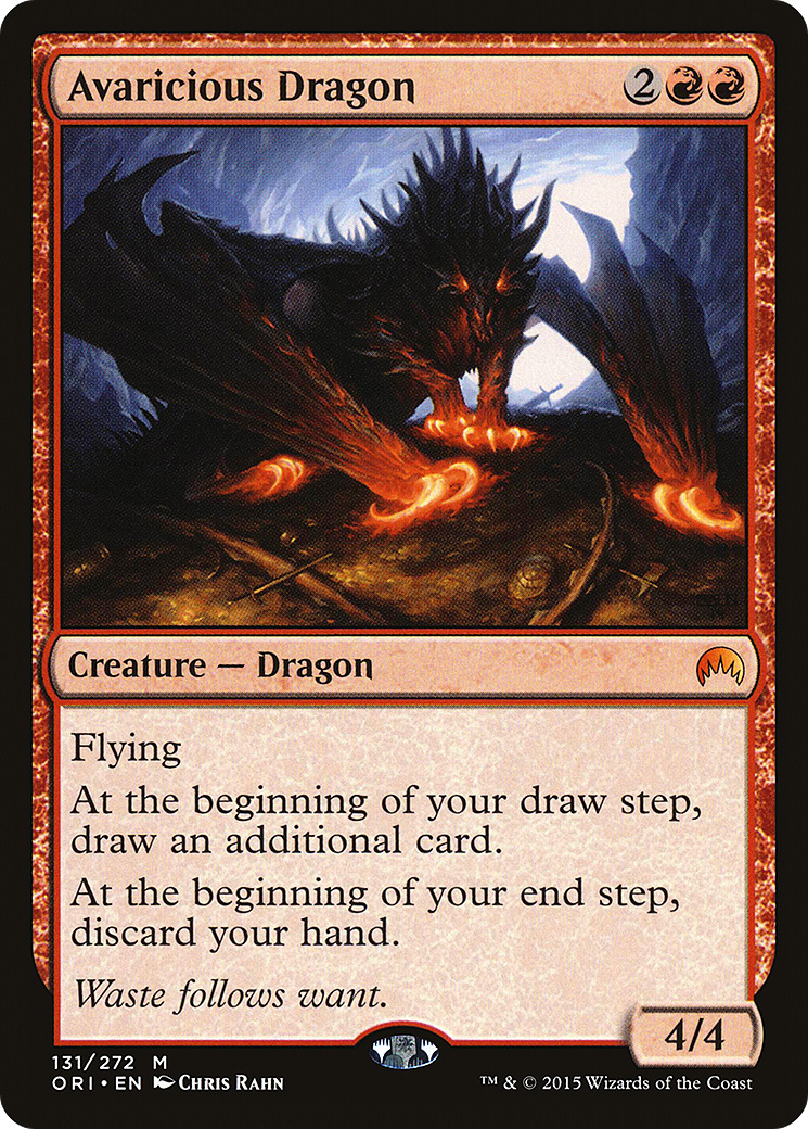 Avaricious Dragon (ORI-131) [Magic Origins]