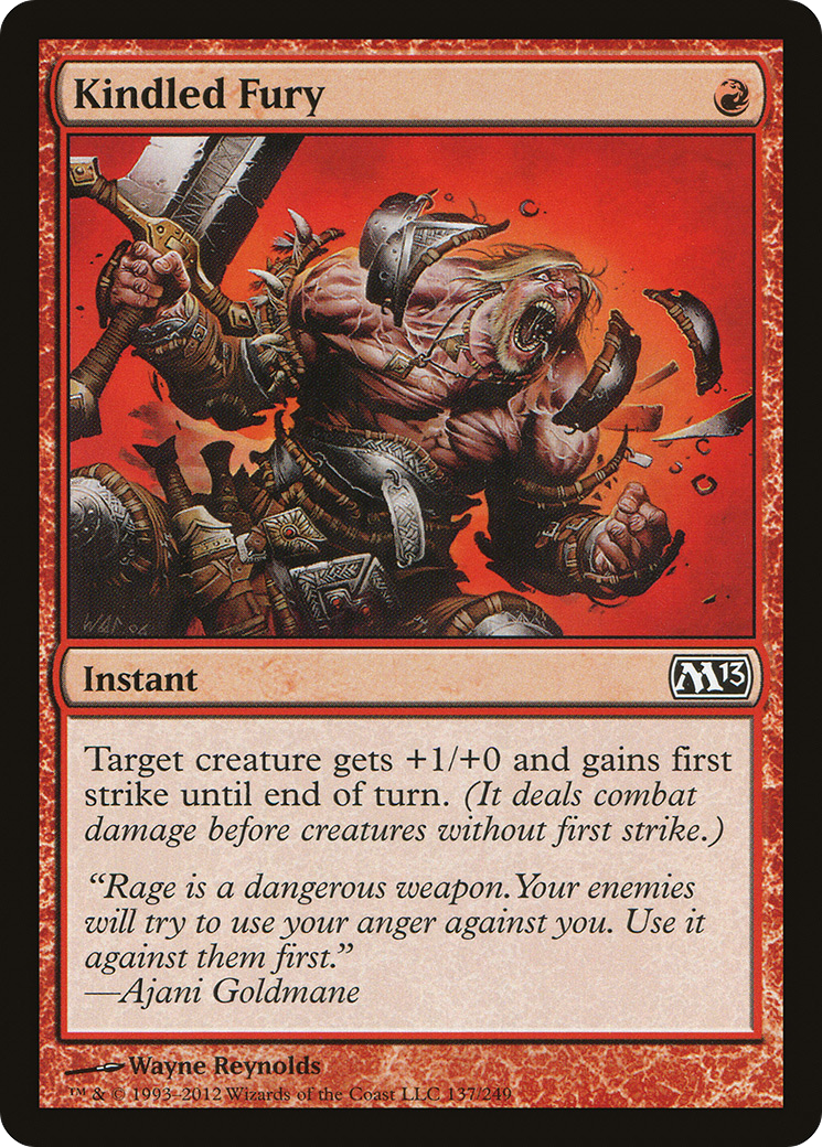 Kindled Fury (M13-137) [Magic 2013] Foil