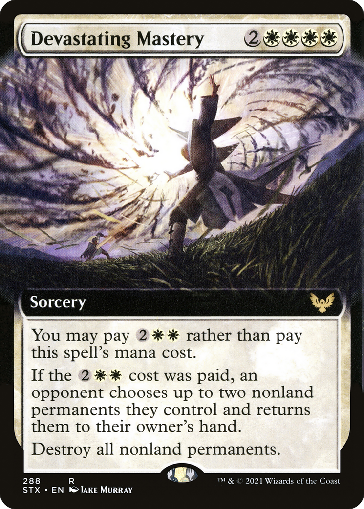 Devastating Mastery (Extended Art) (STX-288) [Strixhaven: School of Mages]
