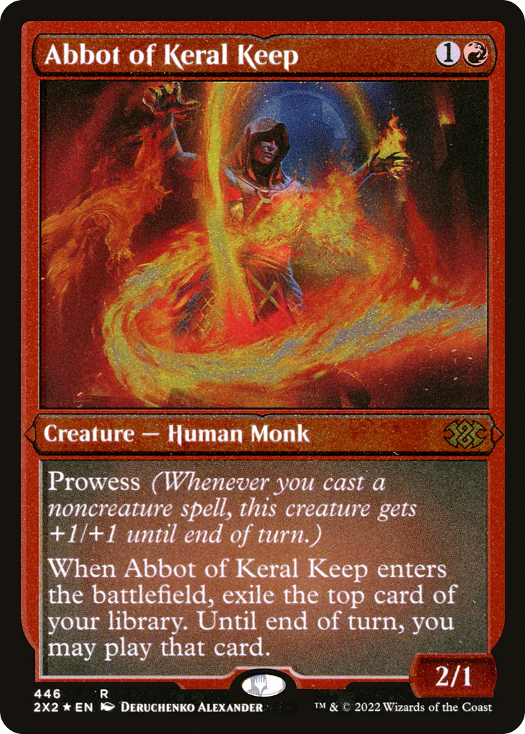 Abbot of Keral Keep (Foil Etched) (2X2-446) [Double Masters 2022] Foil