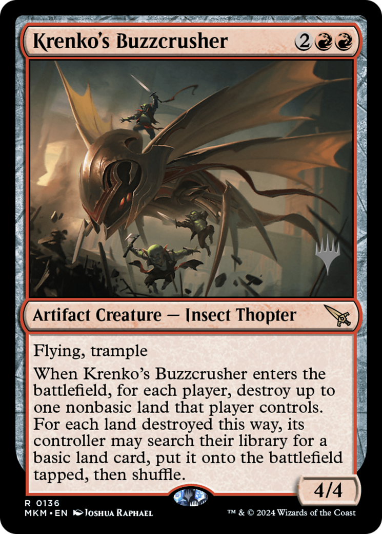 Krenko's Buzzcrusher (PPMKM-136) [Promo Pack: Murders at Karlov Manor Promos]