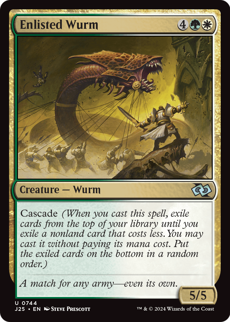 Enlisted Wurm (J25-744) [Foundations Jumpstart]
