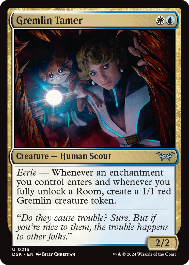 Gremlin Tamer (DSK-215) [Duskmourn: House of Horror] Foil