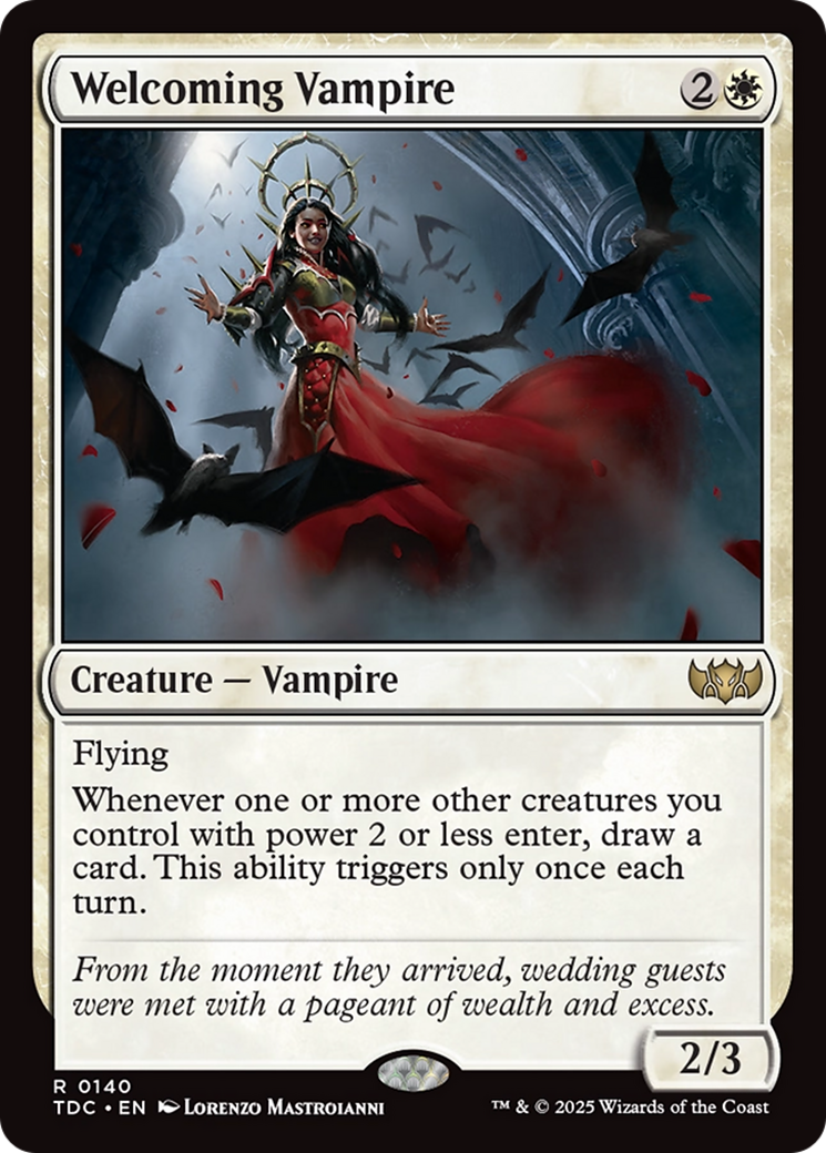 Welcoming Vampire (TDC-140) [Commander: Tarkir: Dragonstorm]