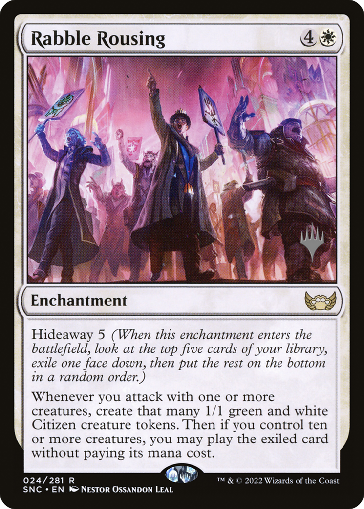 Rabble Rousing (PPSNC-024) [Promo Pack: Streets of New Capenna Promos] Foil