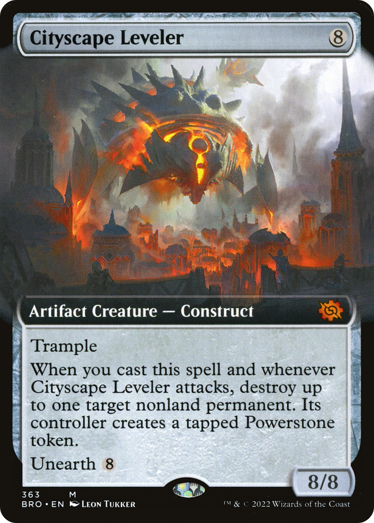 Cityscape Leveler (Extended Art) (BRO-363) [The Brothers' War]