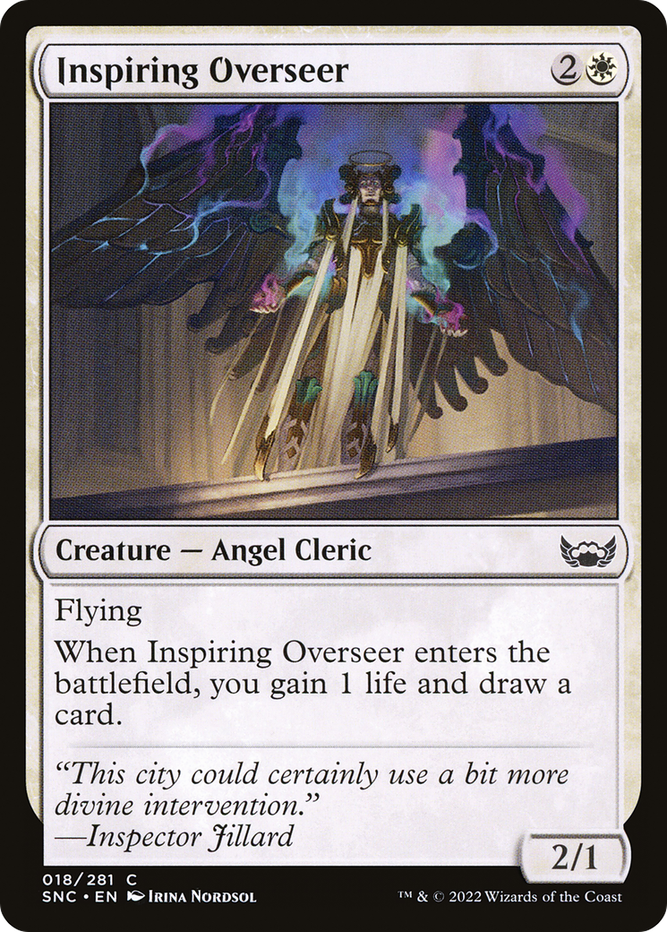 Inspiring Overseer (SNC-018) [Streets of New Capenna] Foil