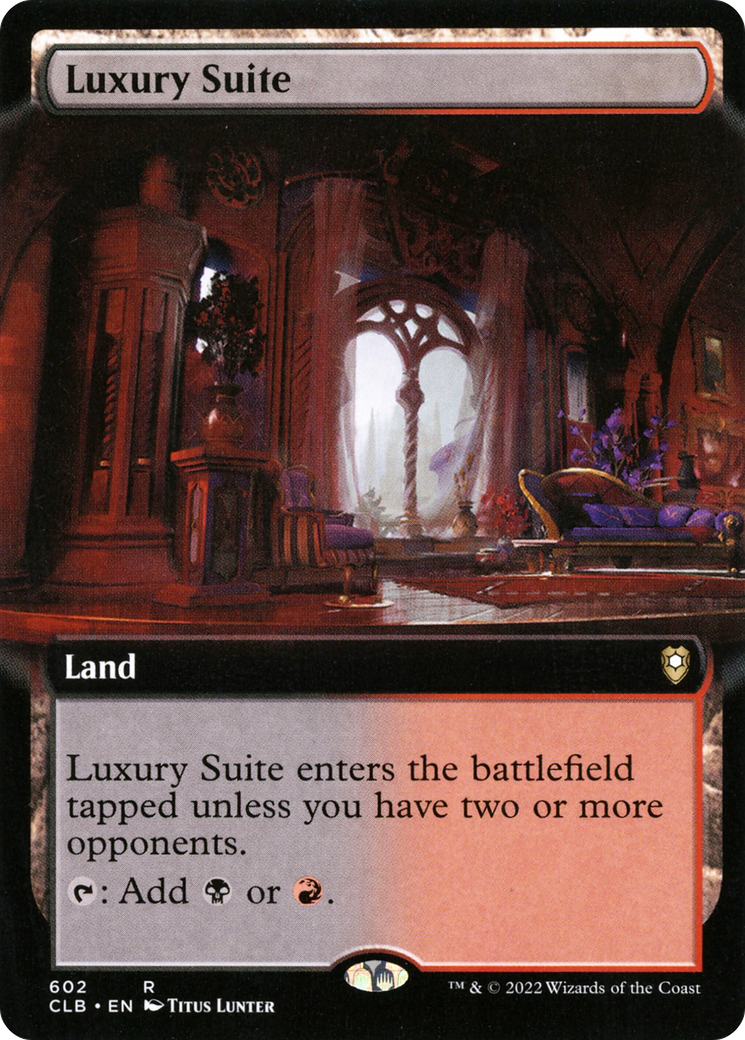 Luxury Suite (Extended Art) (CLB-602) [Commander Legends: Battle for Baldur's Gate] Foil
