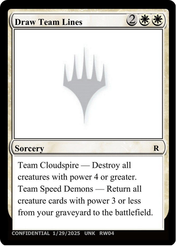Draw Team Lines (UNK-RW04C) [Un-Known Event Playtest Cards]